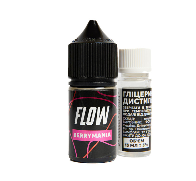 Набор для самозамеса солевой FLOW 30 мл (Berrymania Ягодный микс, 0-50 мг) (17231)