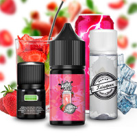 Набір для самозамісу сольового Hype New 30 мл, 0-50 мг Pink Energy (Енергетик зі смаком полуниці)