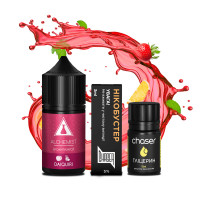 Набор компонентов для самозамеса солевой ALCHEMIST FL 30 мл (Daiquiri Клубника с Лимоном, 0-50 мг)