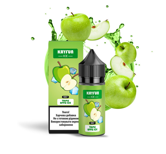 Набор компонентов для самозамеса солевой Flavorlab Kayfun Ice 30 мл (Triple Apple Ice, Тройное яблоко айс 0-65 мг) (19784)