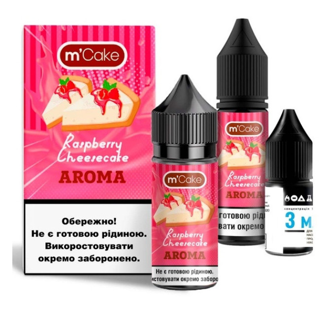 Набор компонентов для самозамеса солевой Flavorlab M-Cake 30 мл (Raspberry Cheesecake, Малиновый чизкейк 0-65 мг) (19789)