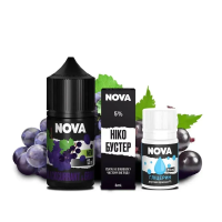 Набор компонентов для самозамеса солевой Nova 30 мл (BLACKCURRANT GRAPE Черная Смородина Виноград, 0-50 мг)