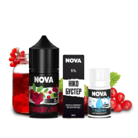 Набор компонентов для самозамеса солевой Nova 30 мл (CRANBERRY MORS Клюквенный Морс, 0-50 мг)