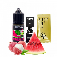 Набор компонентов для самозамеса солевой Nova 30 мл (WATERMELON LYCHEE Арбуз Личи, 0-50 мг)