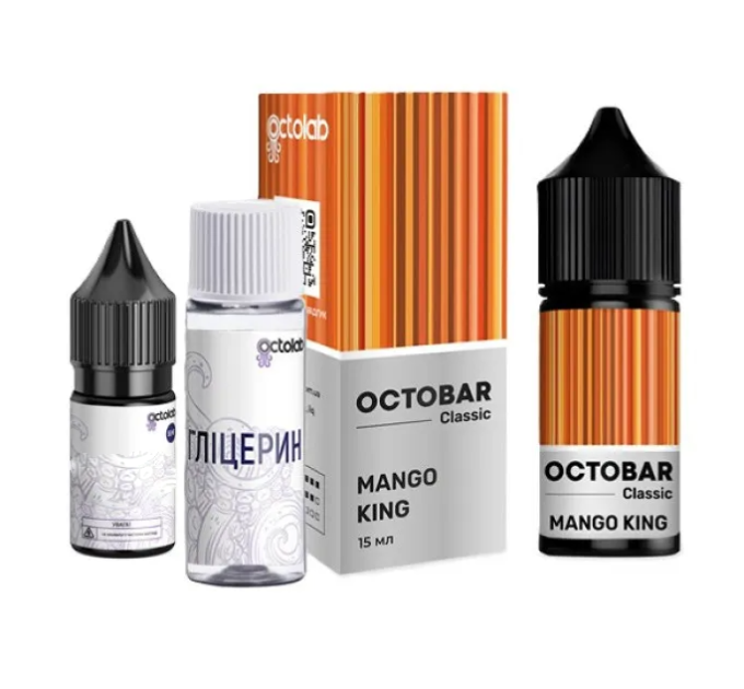 Набор компонентов для самозамеса солевой Octobar Classic 30мл (Mango King Манго Айс, 0-65 мг) (18299)