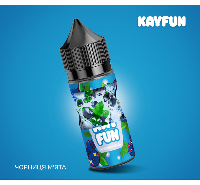 Набор компонентов для самозамеса солевой заправки Flavorlab Kayfun 30 мл (Черника Мята, 0-50 мг) (18716)