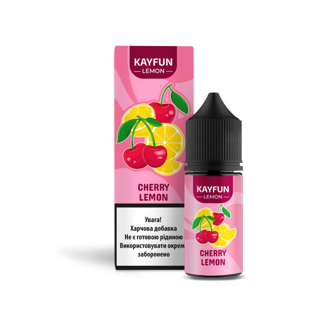 Набор компонентов для самозамеса солевой заправки Flavorlab Kayfun Lemon 30 мл (Cherry Lemon Вишня Лимон, 0-50 мг) (18744)