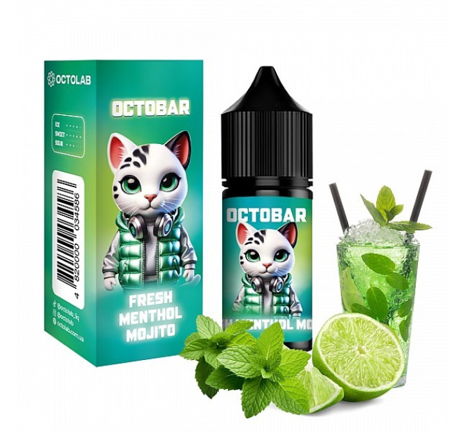 Набор компонентов для самозамеса солевой заправки Octobar NFT 10 мл (Fresh Menthol Mojito, 50 мг) (19066)