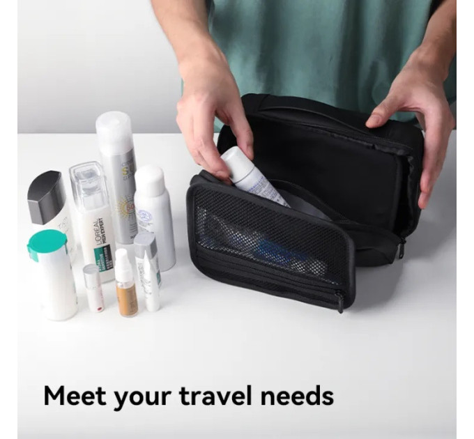 Нессесер мужской Mark Ryden MR86 косметичка дорожная органайзер 3.9л (Black) (18669)