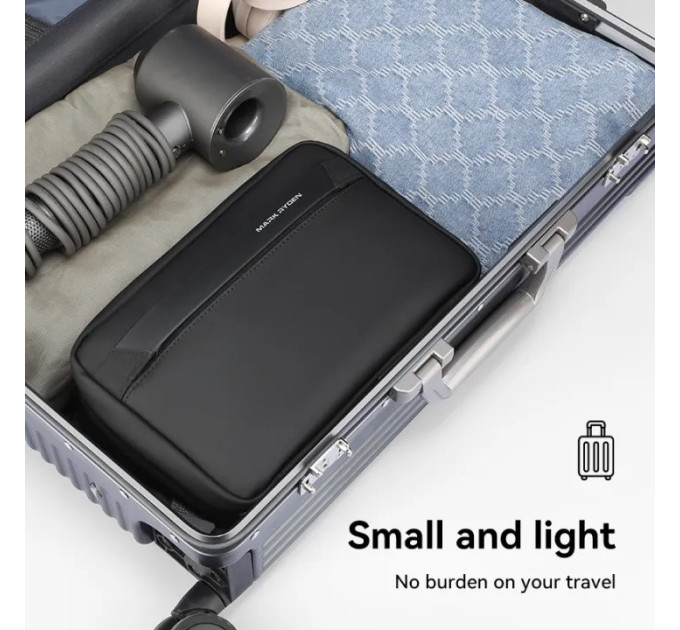 Нессесер мужской Mark Ryden MR86 косметичка дорожная органайзер 3.9л (Black) (18669)