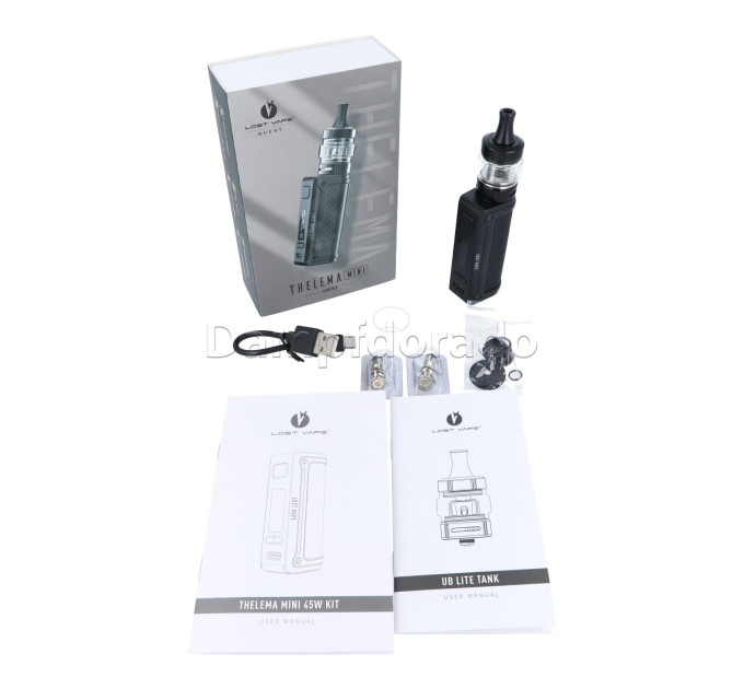 Под-система Lost Vape Thelema Mini 45W 1500mAh with UB Lite Pod Tank 3.5ml Original Kit (Carbon Fiber) (17440)