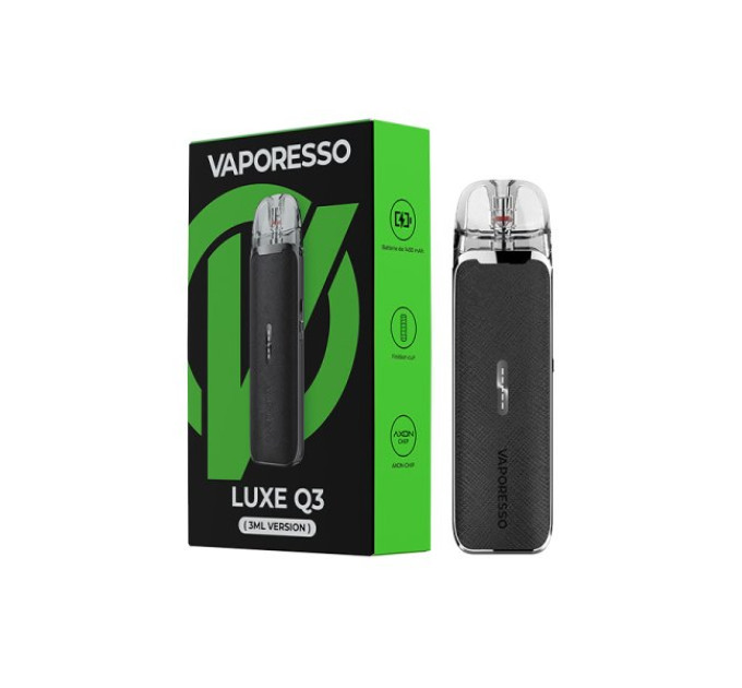 Под-система Vaporesso Luxe Q3 Pod 1450mAh 3ml электронная сигарета Original Kit (Classic Black) (19537)