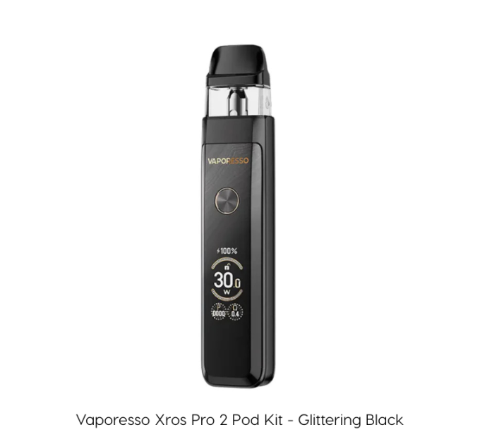 Под-система Vaporesso XROS PRO 2 30W Pod 2000mAh 3ml электронная сигарета Original Kit (Glittering Black) (18821)