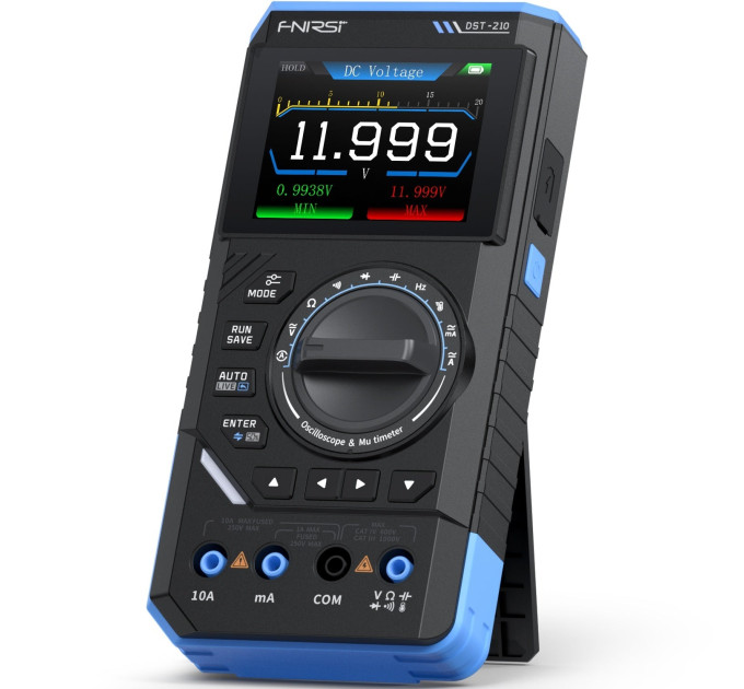 Портативный цифровой осциллограф Fnirsi DST-210 С генератором сигналов, мультиметр (19674)