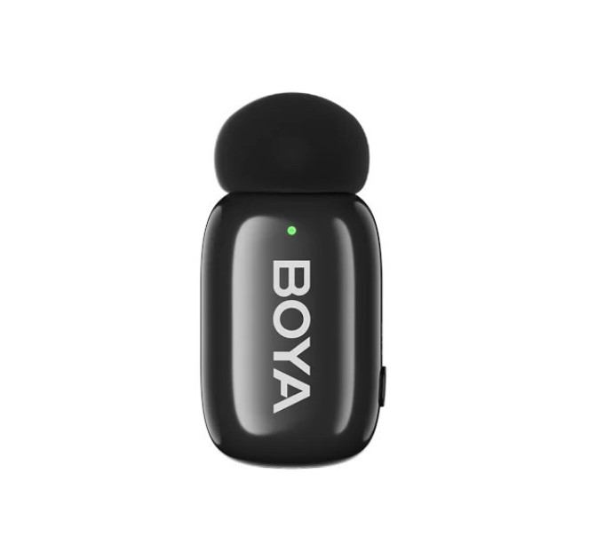 Профессиональный беспроводной петличный микрофон Boya mini 2-02 Type-C комплект из 2 микрофонов с шумоподавлением (Black) (19536)