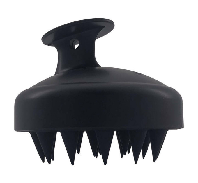 Силіконова масажна гребінець для миття волосся LVR 008 (Black) (16600)