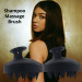 Силіконова масажна гребінець для миття волосся LVR 008 (Black) (16600)