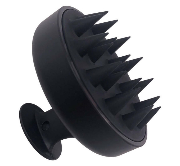 Силіконова масажна гребінець для миття волосся LVR 008 (Black) (16600)