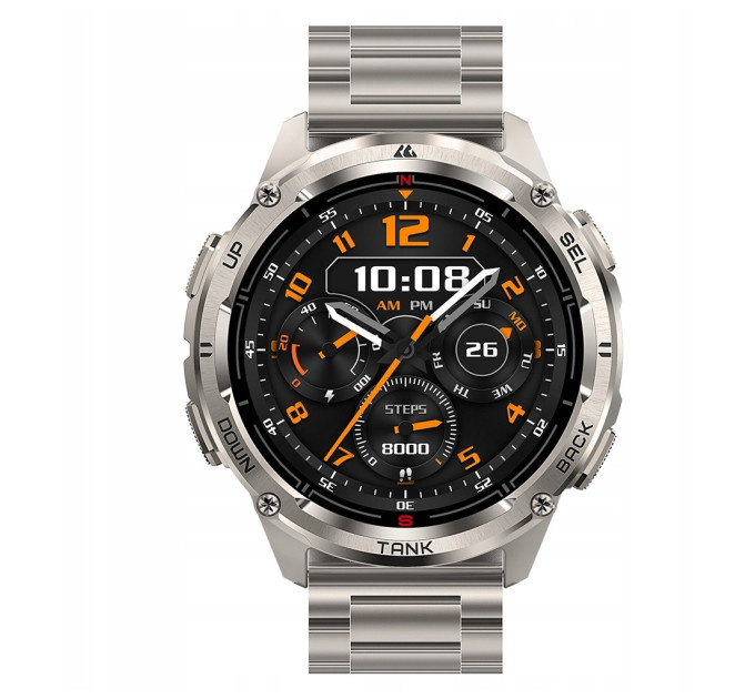 Смарт-часы Kospet Tank T3 Ultra 2 Special Edition Два ремешка Original (Silver) (18652)