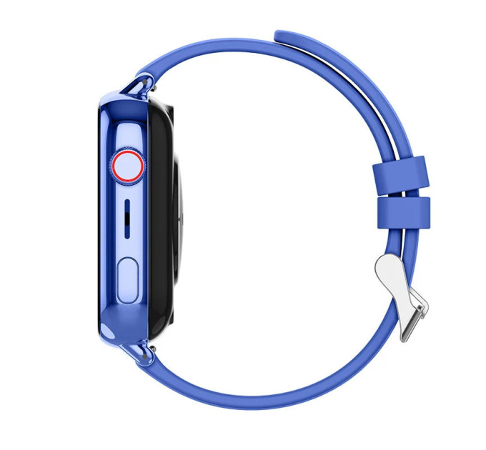 Смарт-часы детские Wonlex KT34 камерой WI-FI GPS SIM-карта Original силиконовый ремешок (Blue) (17779)