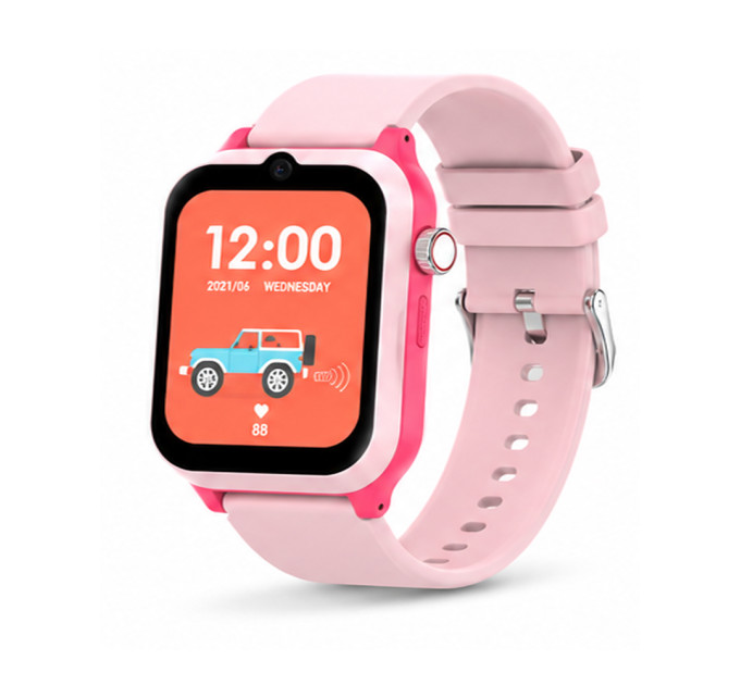 Смарт-часы детские Wonlex KT44 часы-телефон с видеозвонком GPS WI-FI и SIM-картой Original (Pink) (19895)