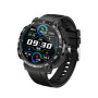 Смарт-часы с наушниками LEMFO Q10 Original силиконовый ремешок (Black Black)