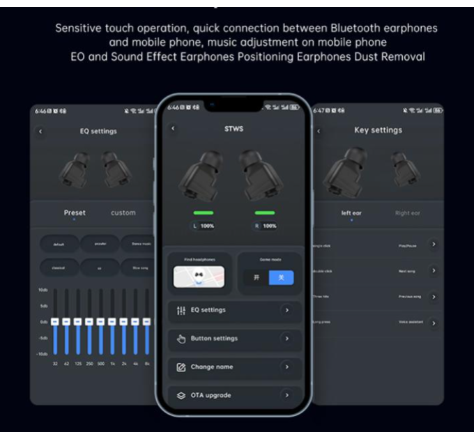 Смарт-часы с наушниками LEMFO Q10 Original силиконовый ремешок (Black Black) (18754)