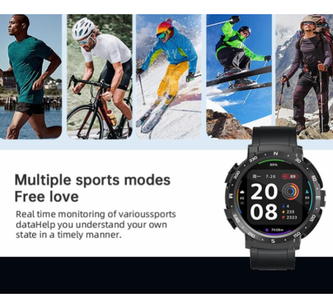 Смарт-часы с наушниками LEMFO Q10 Original силиконовый ремешок (Black Black) (18754)