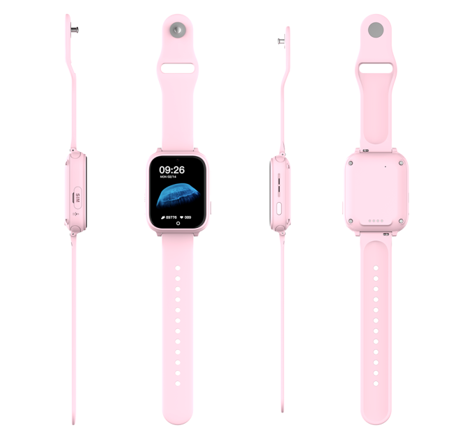 Смарт часы-телефон детские Wonlex CT25 Original с видеозвонком WI-FI GPS SIM-карта (Pink) (18357)