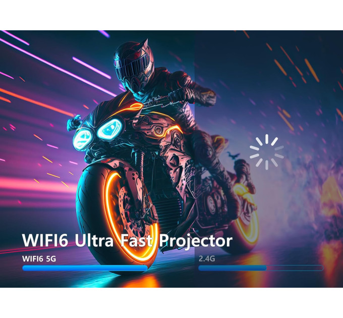 Смарт проектор Magcubic HY320 Mini Android 14, chip H726, 8K24fps, 1GB/8GB Wi-Fi 2.4G/5G Обновленная версия Кинотеатр (Black) (19031)