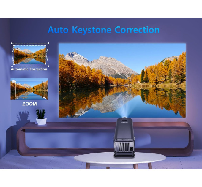 Смарт проектор Magcubic HY320 Mini Android 14, chip H726, 8K24fps, 1GB/8GB Wi-Fi 2.4G/5G Обновленная версия Кинотеатр (Black) (19031)