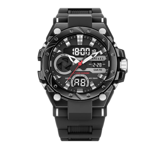 Тактические наручные часы Smael 8029 Original (Black) (16685)