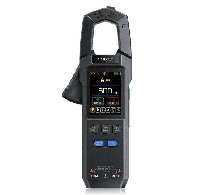 Токоизмерительные клещи мультиметр Fnirsi DMC-100 умный цифровой тестер с цветным дисплеем (19166)