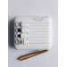 УМБ Power Bank 5000mAh повербанк с экраном и фонариком 4 в 1 (Bearbrick White) (17531)