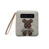 УМБ Power Bank 5000mAh повербанк с экраном и фонариком 4 в 1 (Bearbrick White) (17531)