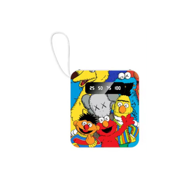 УМБ Power Bank 5000mAh повербанк с экраном и фонариком 4 в 1 (Sesame Street) (16130)