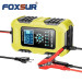 Умное зарядное устройство автомобильное Foxsur FBC122410D 12V / 10A - 24V / 5A Автоматическое импульсное с функцией восстановления (Yellow) (19437)
