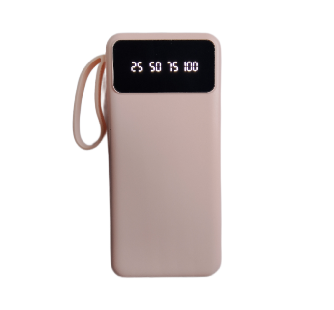 Power Bank 20000 mAh павербанк с экраном LVR 015 (Pink) (17552)