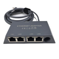 Адаптер сетевой Ethernet RZ-0198 для Starlink Mini спутниковой системы, 4-портовый гигабитный сетевой разветвитель