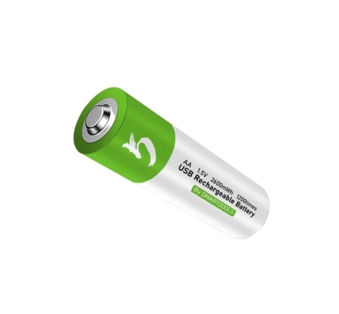 Аккумулятор AA Smartoools 1700 mAh пальчиковый Li-Ion со встроенной зарядкой Type-C 1.5V (19328)
