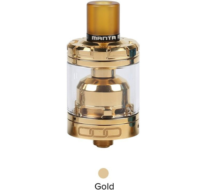 Бак обслуживаемый Advken Manta MTL RTA 24mm 3ml replica (Gold) (17695)