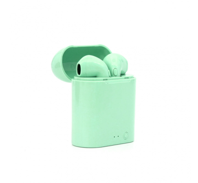 Беспроводные наушники i7 Mini TWS Bluetooth гарнитура с боксом для зарядки (Green) (19865)
