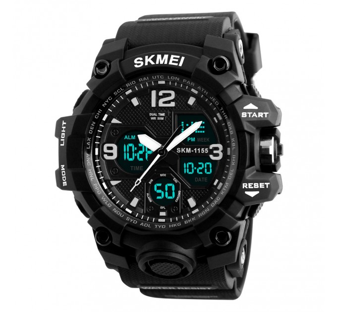 Годинник наручний Skmei 1155 Original (Black, 1155BBK)