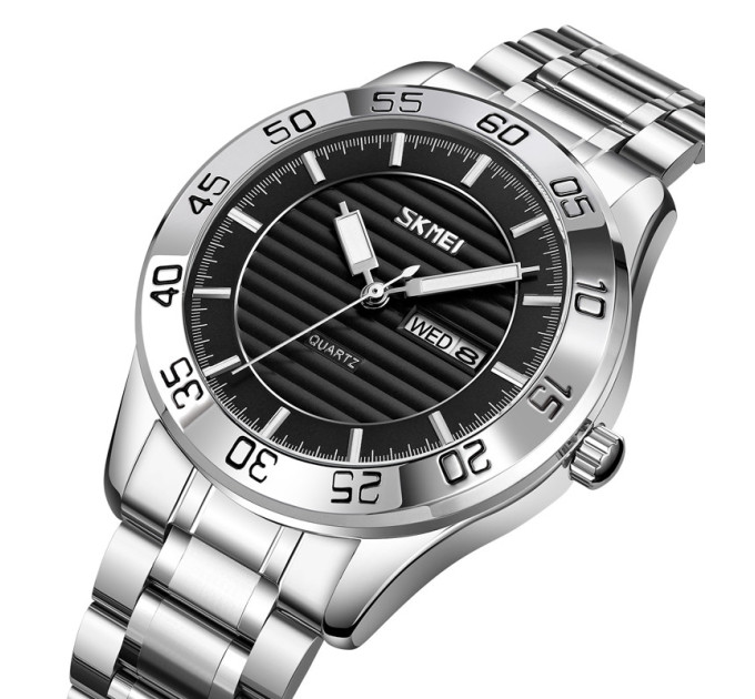 Часы наручные Skmei 9293 (Silver Black, 9293SIBK) (18377)