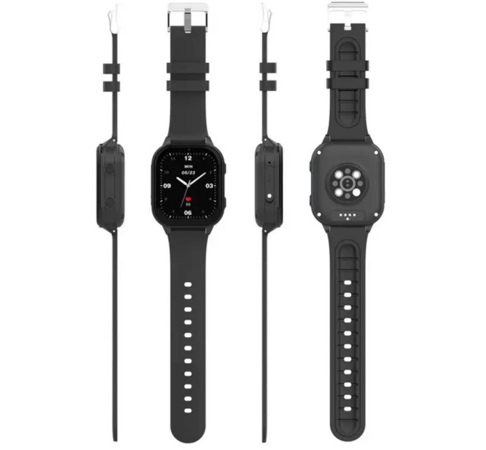 Детские смарт-часы Wonlex KT19 PRO Max Original часы-телефон с видеозвонком GPS WI-FI и SIM-картой (Black) (19131)