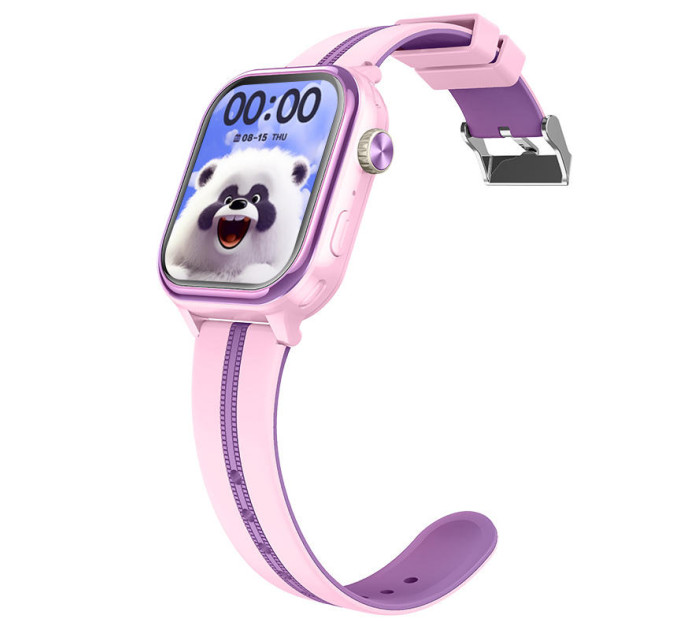 Детские смарт-часы Wonlex KT39 Original часы-телефон с видеозвонком GPS WI-FI и SIM-картой (Pink) (19137)