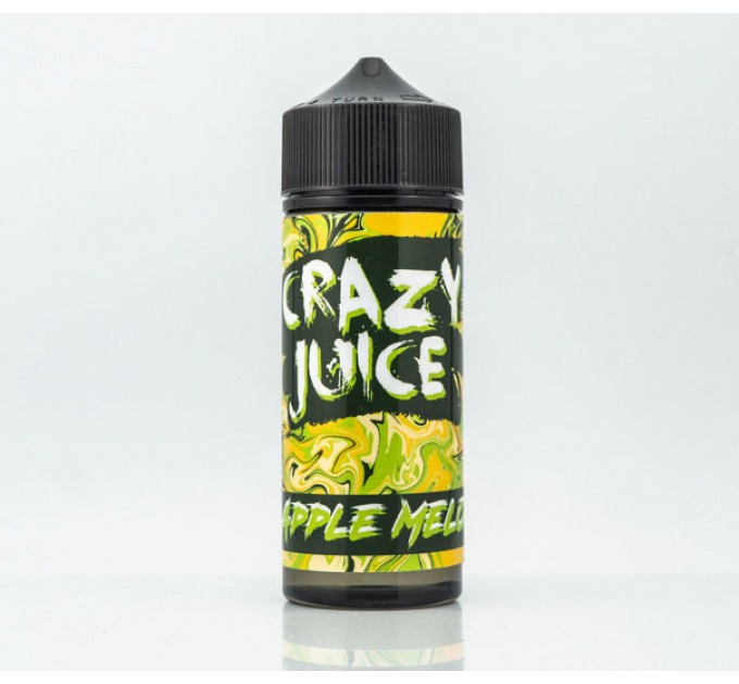 Рідина для електронних сигарет Crazy Juice Apple Melon 120мл 1.5мг (Яблуко Диня)