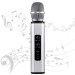 Караоке-микрофон беспроводной Losso K6 Premium со встроенным динамиком и Bluetooth (Silver) (18962)