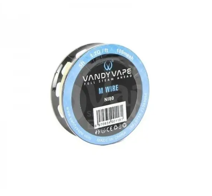 Катушка сетки Vandy Vape Ni80 Mesh Wire DIY 100mesh 1.2 ohm original 1.5 м (18340)