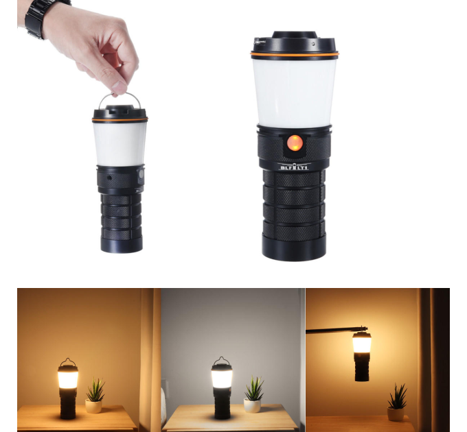 Кемпинговый фонарик Sofirn BLF LT1 аккумуляторная лампа для палатки и туризма (Black) (19280)